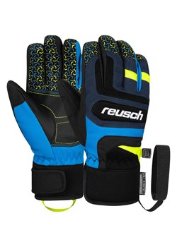Reusch Rękawiczki funkcyjne "Chris" w kolorze granatowo-błękitnym ze sklepu Limango Polska w kategorii Rękawiczki dziecięce - zdjęcie 188217043