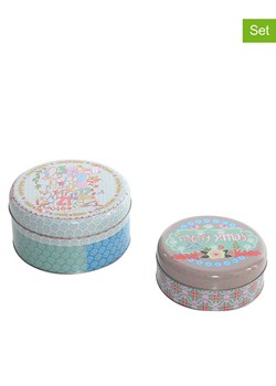 Overbeck and Friends Pojemniki spożywcze (2 szt.) z kolorowym wzorem ze sklepu Limango Polska w kategorii Akcesoria i przechowywanie - zdjęcie 188218462