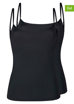Skiny Podkoszulki (2 szt.) w kolorze czarnym ze sklepu Limango Polska w kategorii Bluzki damskie - zdjęcie 188218703