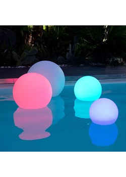 lumisky Lampa zewnętrzna LED "Bobby" z funkcją zmiany koloru - Ø 20 cm ze sklepu Limango Polska w kategorii Oświetlenie - zdjęcie 188218750
