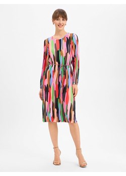 Nümph Damska sukienka z dżerseju - Nuamara Kobiety Sztuczne włókno wielokolorowy wzorzysty ze sklepu vangraaf w kategorii Sukienki - zdjęcie 188218790
