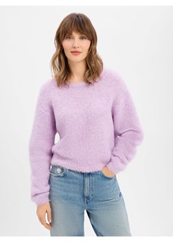 american vintage Sweter damski z dzianiny z zawartością alpaki Kobiety bzowy jednolity ze sklepu vangraaf w kategorii Swetry damskie - zdjęcie 188218793