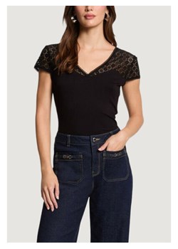 Morgan De Toi T-Shirt 251-DFLO Czarny Modern Fit ze sklepu MODIVO w kategorii Bluzki damskie - zdjęcie 188220013