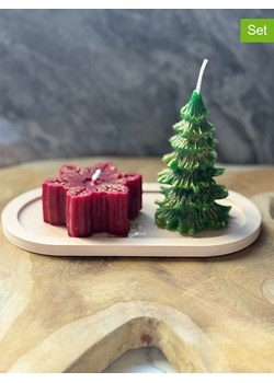 ABERTO DESIGN 3-częściowy zestaw w kolorze czerwono-zielonym ze sklepu Limango Polska w kategorii Świece i dyfuzory - zdjęcie 188221490