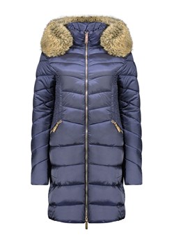 Geographical Norway Płaszcz pikowany "Bololita" w kolorze granatowym ze sklepu Limango Polska w kategorii Kurtki damskie - zdjęcie 188221583