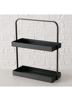 Boltze Etażerka "Jago" w kolorze czarnym - 31,5 x 38,4 x 13,4 cm ze sklepu Limango Polska w kategorii Misy i tace dekoracyjne - zdjęcie 188221822