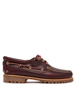 Mokasyny Timberland Authentics Boat 3 Eye Classic TB0500096481 Brązowy ze sklepu eobuwie.pl w kategorii Mokasyny męskie - zdjęcie 188221921