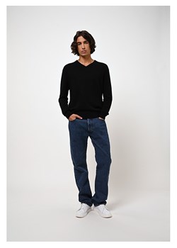 AUTHENTIC CASHMERE Kaszmirowy sweter "Agel" w kolorze czarnym ze sklepu Limango Polska w kategorii Swetry męskie - zdjęcie 188223564