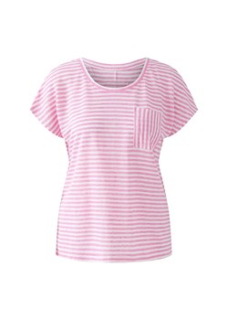 Oui Lniana koszulka w kolorze jasnoróżowo-białym ze sklepu Limango Polska w kategorii Bluzki damskie - zdjęcie 188224751