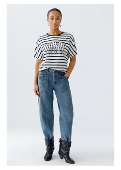 Oui Koszulka w kolorze biało-niebieskim ze sklepu Limango Polska w kategorii Bluzki damskie - zdjęcie 188224820