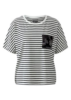 Oui Koszulka w kolorze biało-czarnym ze sklepu Limango Polska w kategorii Bluzki damskie - zdjęcie 188224843