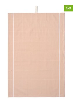 Rosendahl Ściereczki (2 szt.) "Gamma" w kolorze jasnoróżowym do naczyń - 70 x 50 cm ze sklepu Limango Polska w kategorii Ścierki kuchenne - zdjęcie 188225373