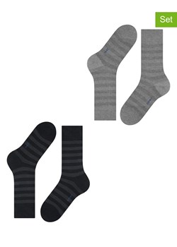 ESPRIT Skarpety (2 pary) w kolorze czarno-szarym ze sklepu Limango Polska w kategorii Skarpetki męskie - zdjęcie 188225484