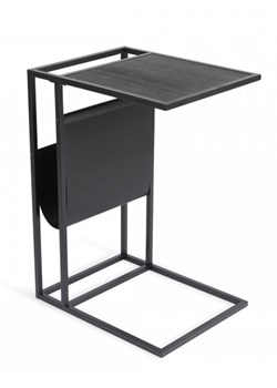 Lifa Living Stolik "Manhattan" w kolorze czarnym - 45 x 63 x 35 cm ze sklepu Limango Polska w kategorii Stoliki kawowe - zdjęcie 188225764