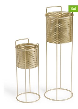 Lifa Living Stojaki (2 szt.) "Nora" w kolorze złotym na rośliny ze sklepu Limango Polska w kategorii Doniczki i osłonki - zdjęcie 188225793