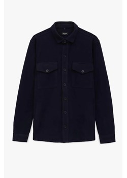 KOSZULA OVERSHIRT 3320 DŁUGI RĘKAW CUSTOM FIT GRANATOWA Z BAWEŁNĄ ze sklepu Recman w kategorii Koszule męskie - zdjęcie 188226714