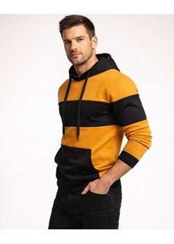 Bluza męska żółta z kapturem Recea ze sklepu Recea.pl w kategorii Bluzy męskie - zdjęcie 188226752
