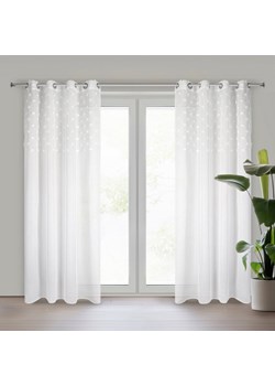 ZASŁONA GOTOWA D91 STELLA 140 X 250 CM BIAŁY ze sklepu lenaodniemowlakadoszkolniaka.pl w kategorii Zasłony - zdjęcie 188227010