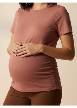 Sinsay - Bawełniana koszulka - różowy ze sklepu Sinsay w kategorii Bluzki ciążowe - zdjęcie 188227103