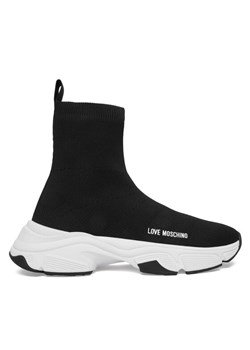 LOVE MOSCHINO Sneakersy JA15386G1OIY8000 Czarny ze sklepu MODIVO w kategorii Buty sportowe damskie - zdjęcie 188227530