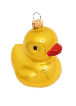 Krebs Glas Lauscha Ozdoba choinkowa w kolorze żółtym - wys. 7 cm ze sklepu Limango Polska w kategorii Dekoracje bożonarodzeniowe - zdjęcie 188227914