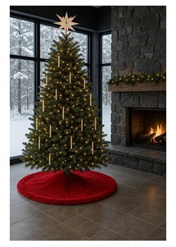 ABERTO DESIGN Dywan w kolorze czerwonym pod choinkę ze sklepu Limango Polska w kategorii Dywany - zdjęcie 188227944