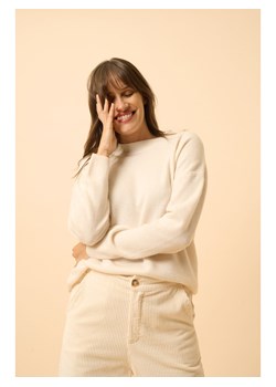 Just Cashmere Kaszmirowy sweter "Kayla" w kolorze beżowym ze sklepu Limango Polska w kategorii Swetry damskie - zdjęcie 188228160
