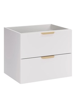 Biała szafka łazienkowa pod umywalkę - Verdessa 3X 60 cm ze sklepu Edinos.pl w kategorii Szafki i regały łazienkowe - zdjęcie 188228352