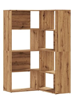 Otwarty regał narożny dąb artisan - Zorpa ze sklepu Edinos.pl w kategorii Regały i witryny - zdjęcie 188228382