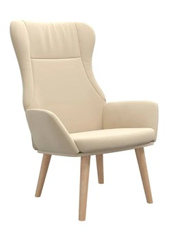 Kremowy tapicerowany fotel do czytania - Twister ze sklepu Edinos.pl w kategorii Fotele - zdjęcie 188228402