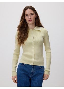 Reserved - Kardigan z kołnierzykiem - jasnozielony ze sklepu Reserved w kategorii Bluzki damskie - zdjęcie 188230003