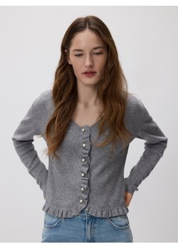 Reserved - Kardigan z wiskozą - szary ze sklepu Reserved w kategorii Swetry damskie - zdjęcie 188230033