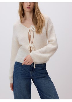 Reserved - Kardigan z wełną alpaki - złamana biel ze sklepu Reserved w kategorii Swetry damskie - zdjęcie 188230102