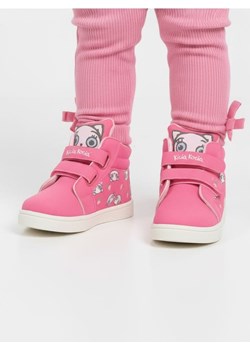 Sinsay - Ocieplane wysokie trampki zapinane na rzepy Kitty Kotty - różowy ze sklepu Sinsay w kategorii Trampki dziecięce - zdjęcie 188230482
