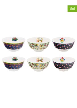 Ard'time Miski (6 szt.) "Muchacha" w kolorze białym ze wzorem - Ø 15,7 cm ze sklepu Limango Polska w kategorii Naczynia - zdjęcie 188230522