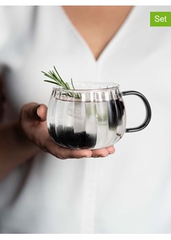 Vialli Design Szklanki (2 szt.) "Tulip" w kolorze szarym - 350 ml ze sklepu Limango Polska w kategorii Naczynia - zdjęcie 188230551