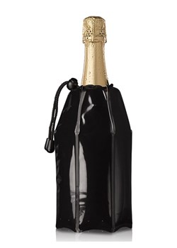 Vacu Vin Schładzacz w kolorze czarnym do szampana- 34 x 22 cm ze sklepu Limango Polska w kategorii Naczynia - zdjęcie 188230561