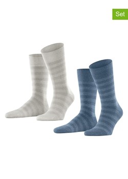 ESPRIT Skarpety (2 pary) w kolorze granatowo-szarym ze sklepu Limango Polska w kategorii Skarpetki męskie - zdjęcie 188232342