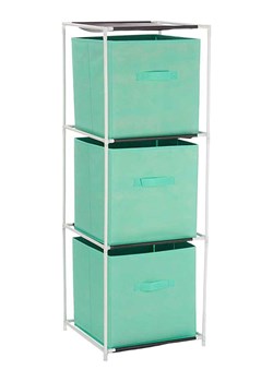 Joybos Regał stojący w kolorze biało-miętowym - 35 x 102 x 35 cm ze sklepu Limango Polska w kategorii Regały i witryny - zdjęcie 188233301