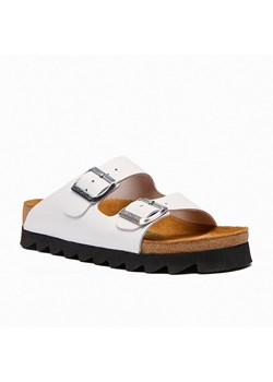 Comfortfusse Skórzane klapki "Troy" w kolorze białym ze sklepu Limango Polska w kategorii Klapki damskie - zdjęcie 188234030