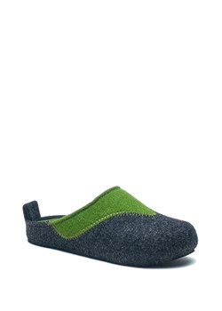 Comfortfusse Wełniane kapcie w kolorze granatowo-zielonym ze sklepu Limango Polska w kategorii Kapcie damskie - zdjęcie 188234363