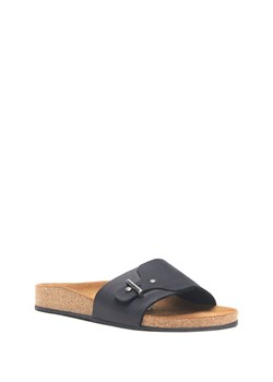 Comfortfusse Skórzane klapki w kolorze czarnym ze sklepu Limango Polska w kategorii Klapki damskie - zdjęcie 188234462