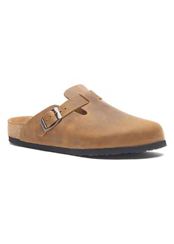 Comfortfusse Skórzane chodaki w kolorze jasnobrązowym ze sklepu Limango Polska w kategorii Klapki damskie - zdjęcie 188234762