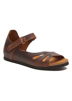 Comfortfusse Skórzane sandały w kolorze brązowym ze sklepu Limango Polska w kategorii Sandały damskie - zdjęcie 188235274