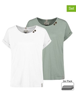 Sublevel Koszulki (2 szt.) w kolorze białym i miętowym ze sklepu Limango Polska w kategorii Bluzki damskie - zdjęcie 188236823