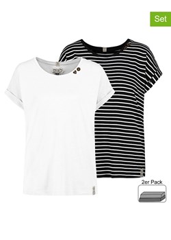 Sublevel Koszulki (2 szt.) w kolorze białym i czarnym ze sklepu Limango Polska w kategorii Bluzki damskie - zdjęcie 188236831