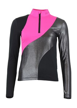 Peak Mountain Koszulka funkcyjna w kolorze srebrno-czarno-różowym ze sklepu Limango Polska w kategorii Bluzki damskie - zdjęcie 188241354