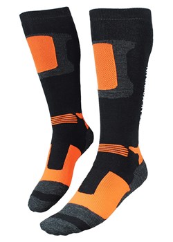 Peak Mountain Skarpety narciarskie "Chocks" w kolorze czarno-pomarańczowym ze sklepu Limango Polska w kategorii Skarpetki męskie - zdjęcie 188242672