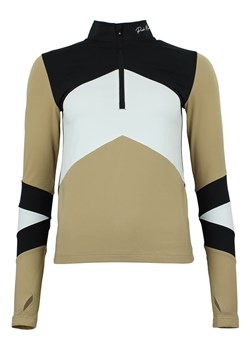 Peak Mountain Koszulka funkcyjna "Athos" w kolorze beżowo-czarnym ze sklepu Limango Polska w kategorii Bluzki damskie - zdjęcie 188243012