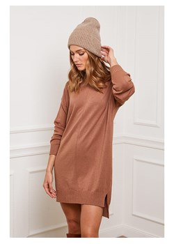 Joséfine Sukienka dzianinowa "Abufera" w kolorze karmelowym ze sklepu Limango Polska w kategorii Sukienki - zdjęcie 188243303